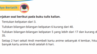 Ayo Berlatih Matematika Kelas 4 SD Kunci Jawaban Halaman 52 Buku Kurikulum Merdeka