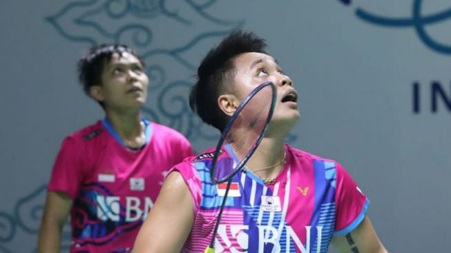 Hasil Indonesia Open 2022, Apriyani Rahayu-Siti Fadia VS Lee So Hee-Shin Seung Chan, Tren Baik Belum Berpihak, Cek Skor di Sini