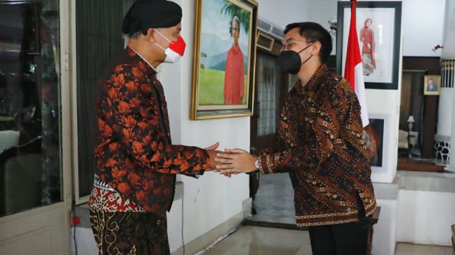 Raja Keraton Pura Mangkunegaran Kanjeng Gusti Bhre Temui Ganjar Bahas Pusat Kebudayaan Jawa