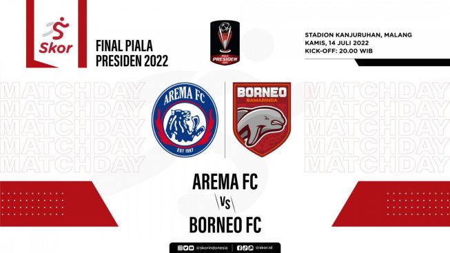 Harga Tiket Pertandingan Filnal Piala Presiden 2022 Arema FC vs Borneo FC Leg 1 Hari Ini Ada Disini