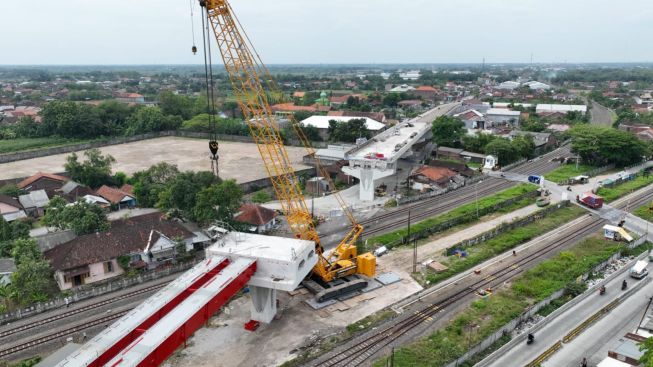 Penampakan Jembatan Layang FO Ganefo Tol Semarang Demak, Capai 79 Persen September Rampung