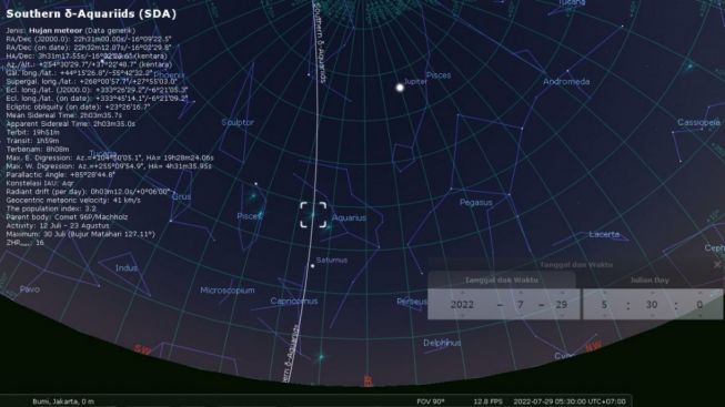 Simak Disini Cara Melihat dan Mengetahui Lokasi Hujan Meteor Bulan Juli Dengan Kasat Mata Sesuai Anjuran BRIN