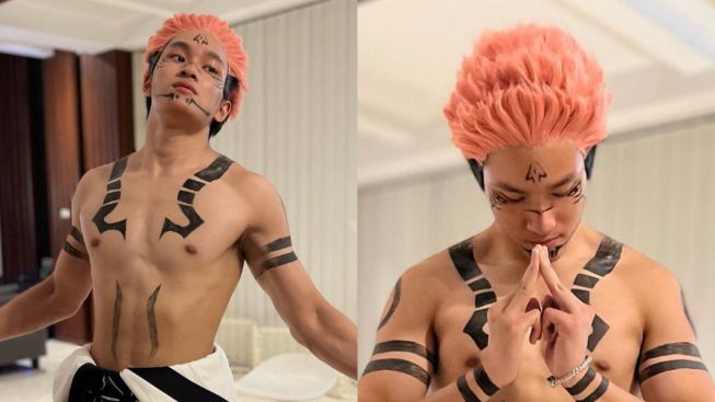 Potret Azka Corbuzier Cosplay Jadi Sukuna, Netizen Minta Deddy Corbuzier Jadi Saitama