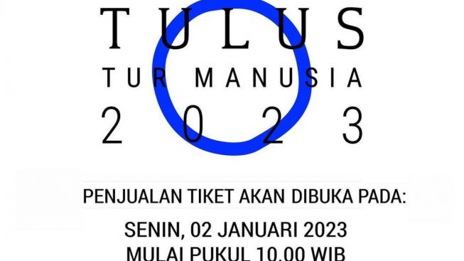 Dibuka Tiket Presale Senin 2 Januari 2023 Konser Tulus, Ini Cara Beli di BBO dan Loket.com