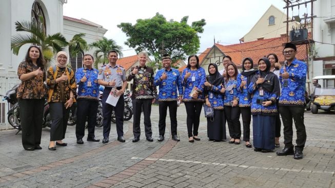 Kunjungan Kerja Dubes Inggris Owen Jenkis Kagum Dengan Revitalisasi Kota Lama Semarang