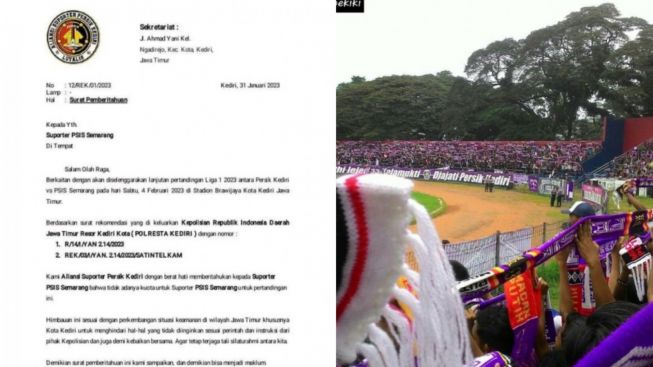 2 Alasan Suporter PSIS Semarang Tak Bisa Nyetadion Nonton Laga Persik Kediri Jatim, Aliansi Suporter Beri Jawaban