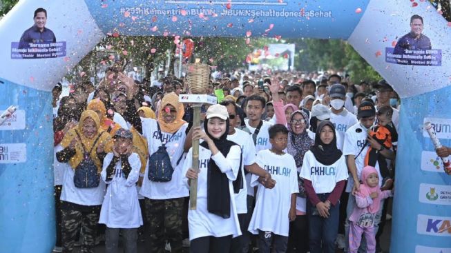 Ribuan Masyarakat di 3 Kota Ramaikan Jalan Sehat BUMN Pupuk Indonesia