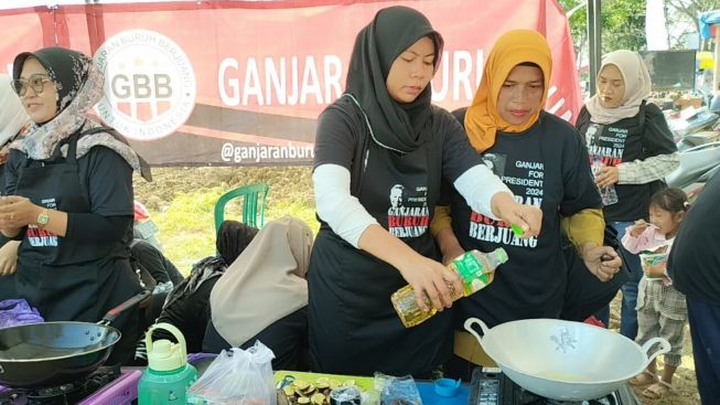 Ganjaran Buruh Gelar Lomba Masak dan Senam Ceria Bareng Pekerja di Tegal Raya