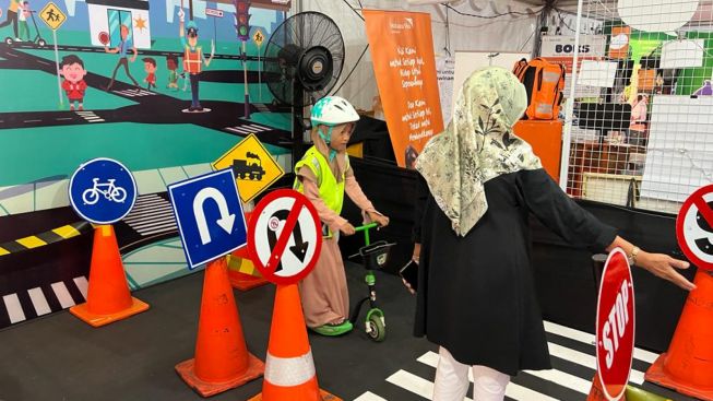 Memori Berharga Anak-anak, Belajar Keselamatan di Taman Lalu Lintas Festival HAN Semarang Bareng Honda Jateng