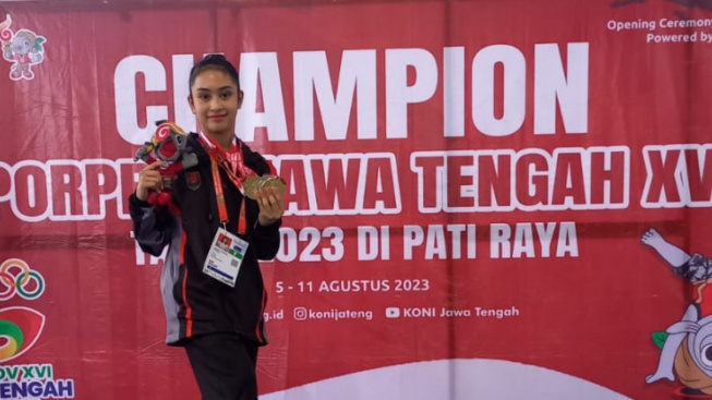 Amabel Zameena Tatap PON dan Olimpiade, Usai Sumbang 2 Emas 1 Perak Untuk Senam Kota Semarang di Porprov Jateng 2023