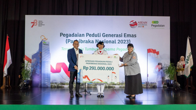 Pegadaian Peduli Generasi Emas Paskibraka 2023, Apresiasi Beasiswa Tabungan Emas