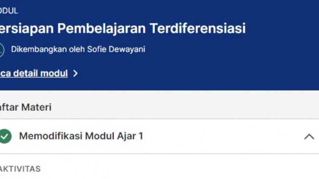 Kunci Jawaban Post Test Modul Persiapan Pembelajaran Terdiferensiasi Platform Merdeka Mengajar (PMM)