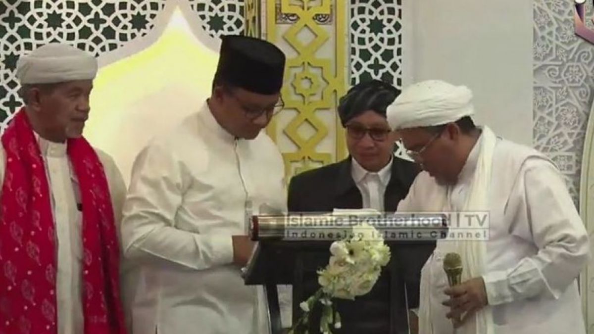 Anies Baswedan bertemu Habib Rizieq Shihab [Tangkapan layar akun YouTube IBTV]