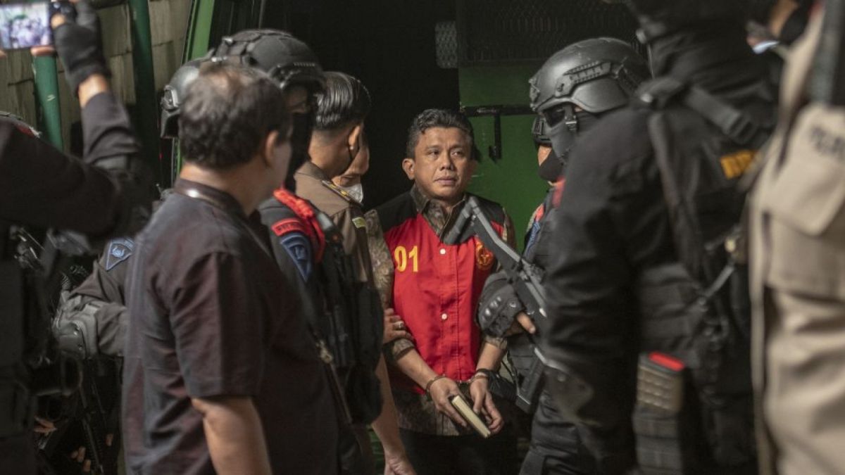 terdakwa Ferdy Sambo jalani sidang di PN Jaksel, brimob pengawalan Ferdy Sambo [ANTARA FOTO/Muhammad Adimaja/rwa]