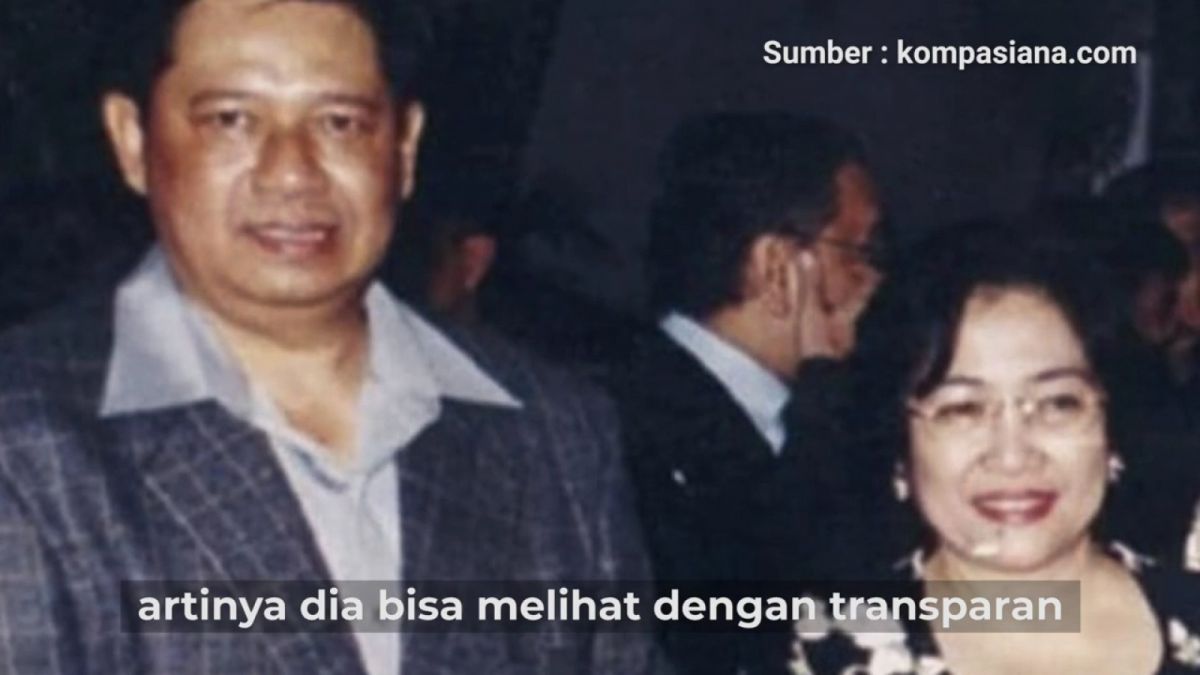 Tangkapan layar foto SBY dan Megawati [youtube Panda Nababan]