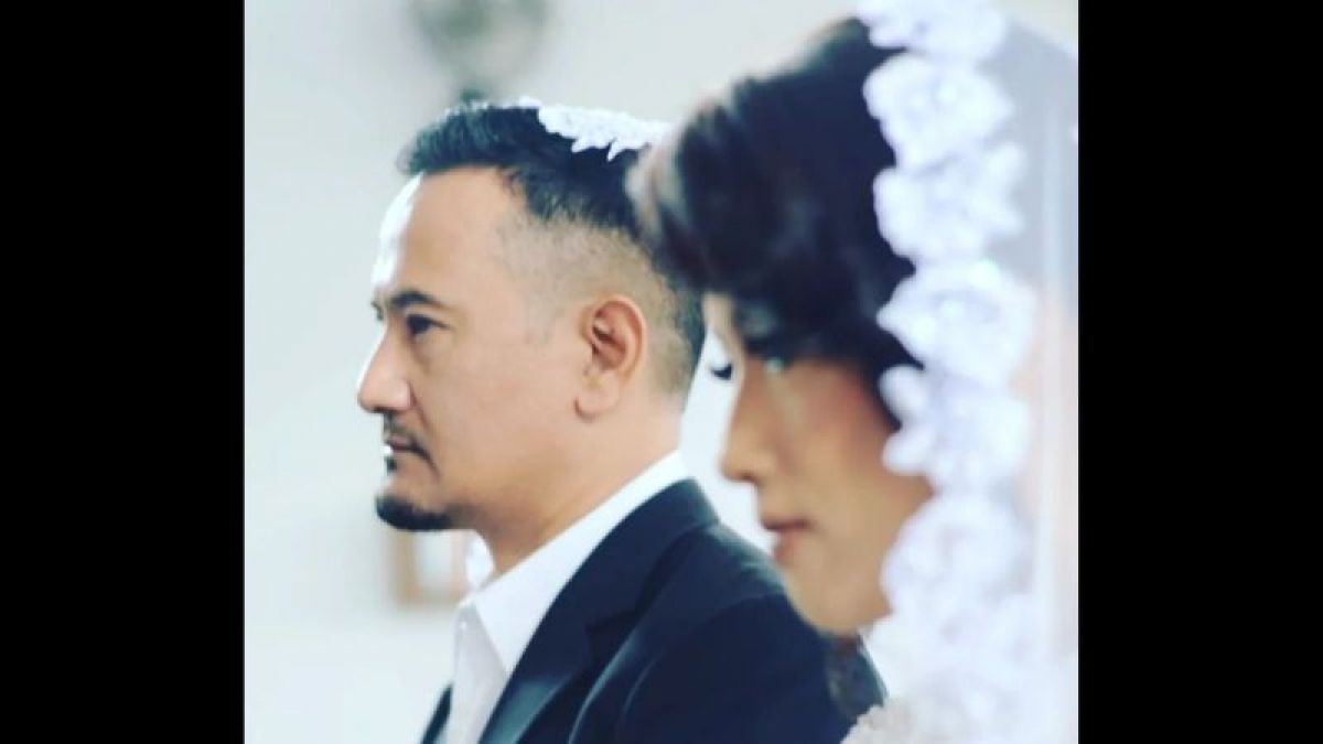 Mudjie Massaid saat akad bersama DJ Lucyana [Instagram/Dokumentasi Pribadi]
