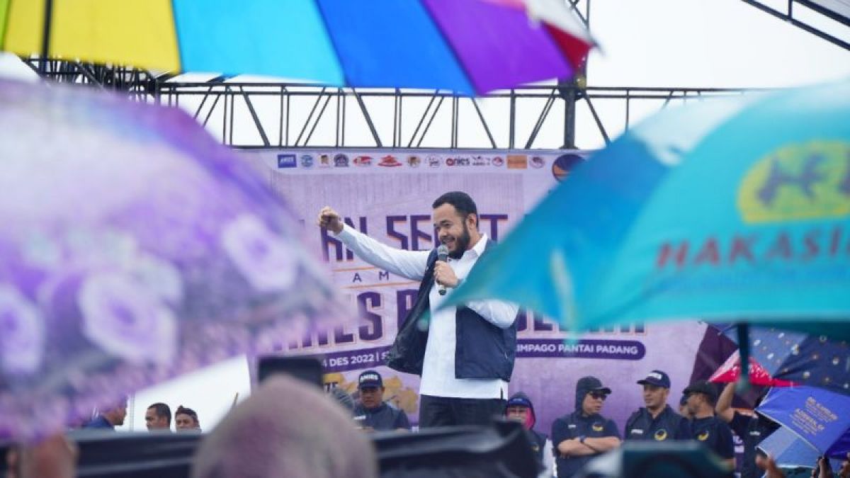 Ketua DPW NasDem Sumatera Barat (Sumbar), Fadly Amran apresiasi pendukung Anies Baswedan dan semua unsur yang terlibat. [Tim Khusus Anies Baswedan Sumbar]