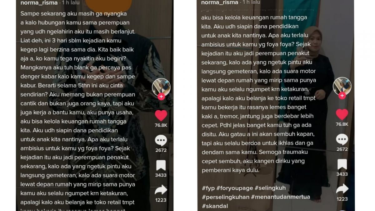 Cerita Perselingkuhan Suami dan Ibu Kandung [Tik-tok]