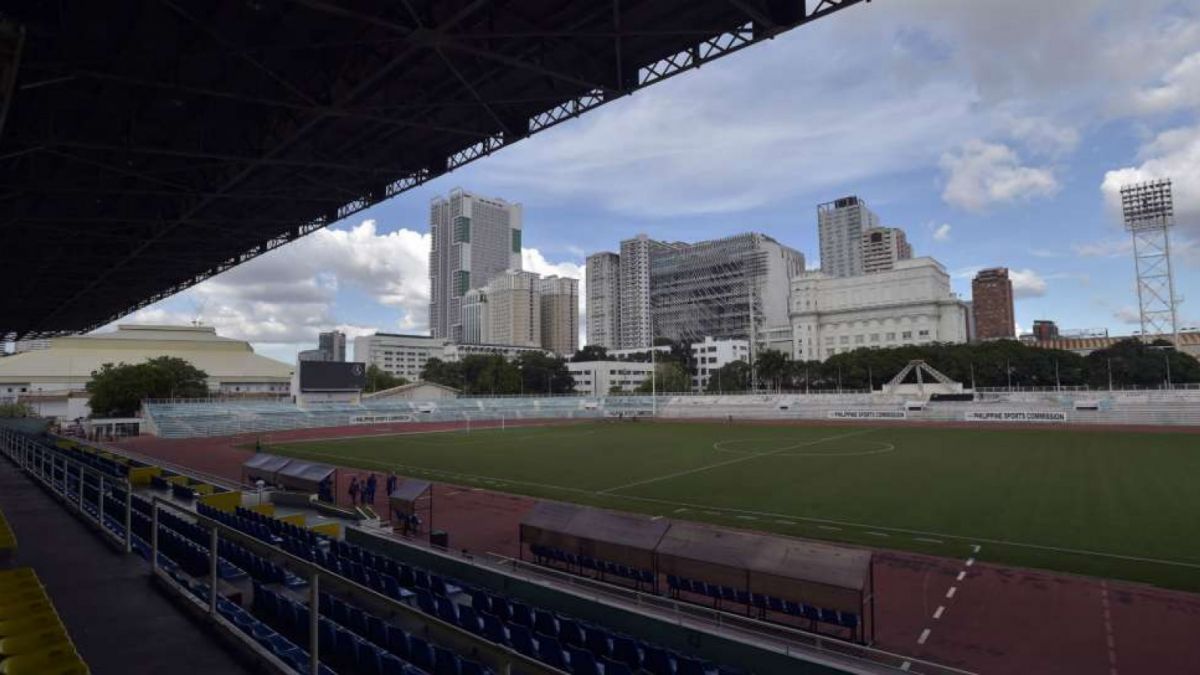 Suasana Stadion Rizal Memorial Stadium di Manila, [ANTARA FOTO/Wahyu Putro A]