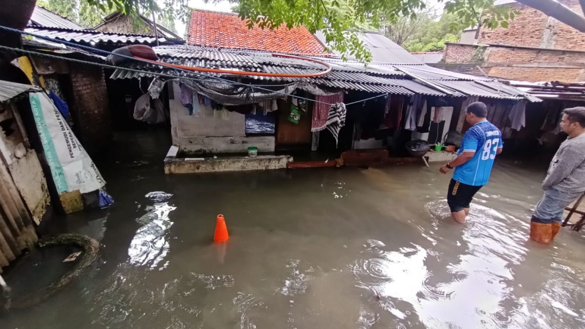 Banjir di Rawa Bokor, Kecamatan Benda, Kota Tangerang, Kamis (2/3/2023) [Istimewa]
