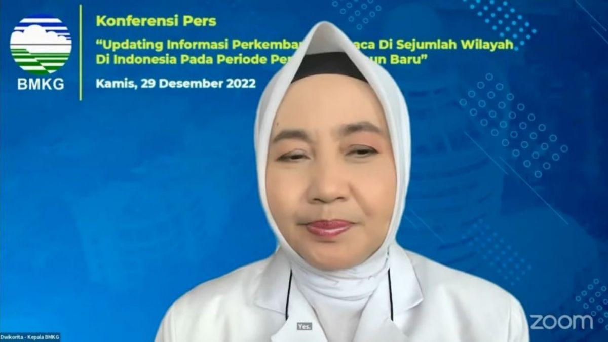 Kepala BMKG Dwikorita Karnawati [SS Zoom/BMKG]