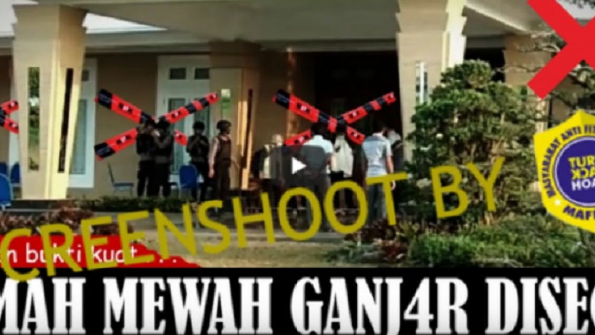Cek Fakta Rumah Ganjar Pranowo Disita KPK [YouTube/]