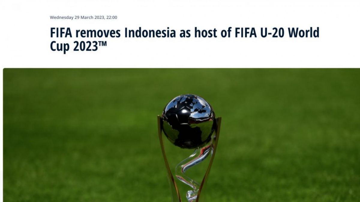 FIFA cabut indonesia Piala Dunia U20 [FIFA]