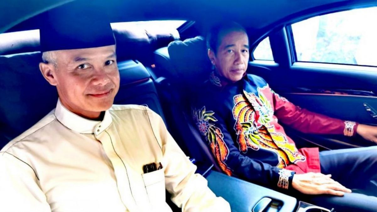 Ganjar Pranowo berada dalam satu mobil bersama Presiden Jokowi [Ist]