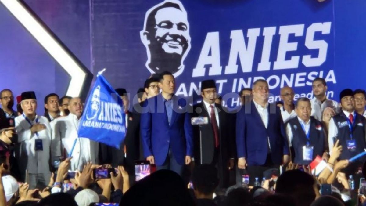 Bacapres dari Koalisi Perubahan, Anies Baswedan hadiri acara deklarasi relawan Amanat Indonesia (ANIES di Senayan. (Suara.com/Fakhri)