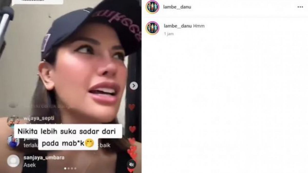 Nikita Mirzani Live Instagram bahas video mirip Rebecca [Instagram]