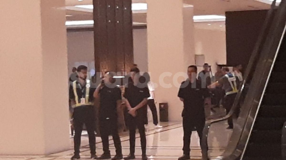 Skuad Argentina sudah tiba di Hotel tempat menginap jelang menghadapi Timnas Indonesia (Suara.com/Adie Prasetyo Nugraha).