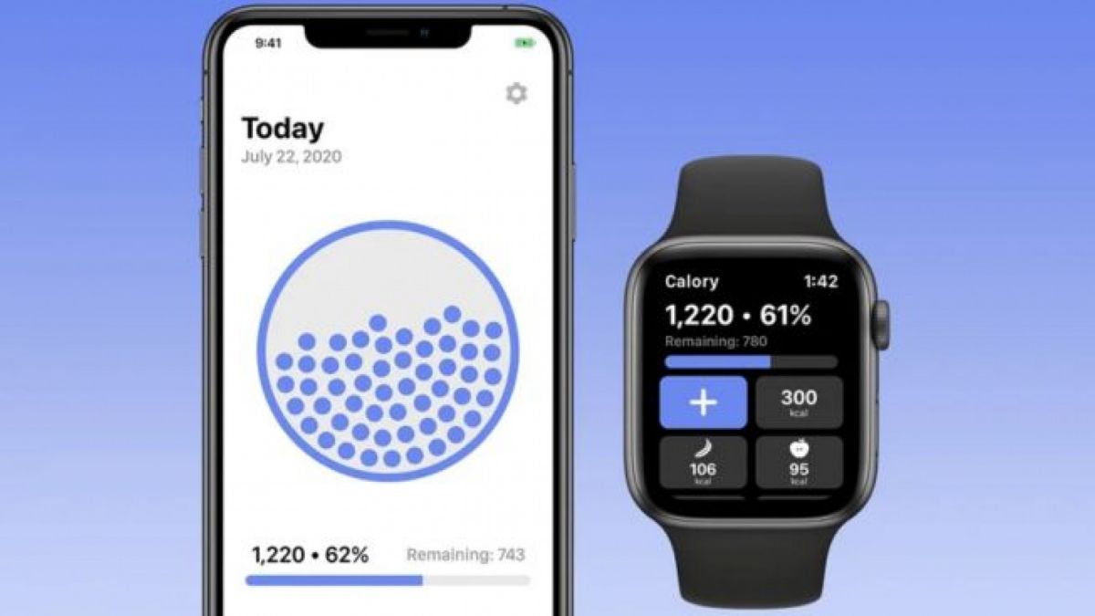 Aplikasi Calory di iPhone