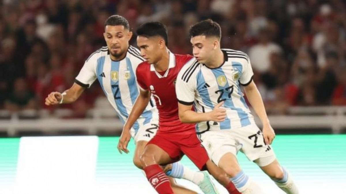 Gelandang Timnas Indonesia, Marselino Ferdinan | Timnas Indonesia vs Argentina [pssi]
