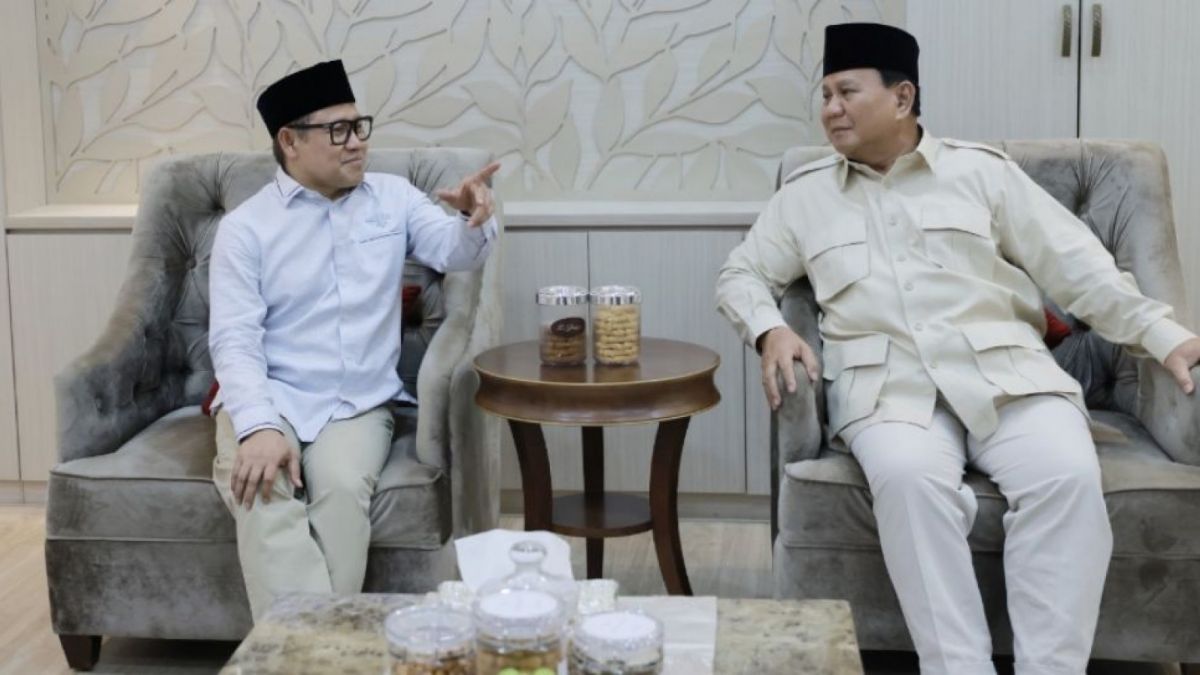 Prabowo Subianto bertemu Muhaimin Iskandar atau Cak Imin di rumah dinas Wakil Ketua DPR RI, Minggu (9/7/2023). (Dok. Humas Gerindra)