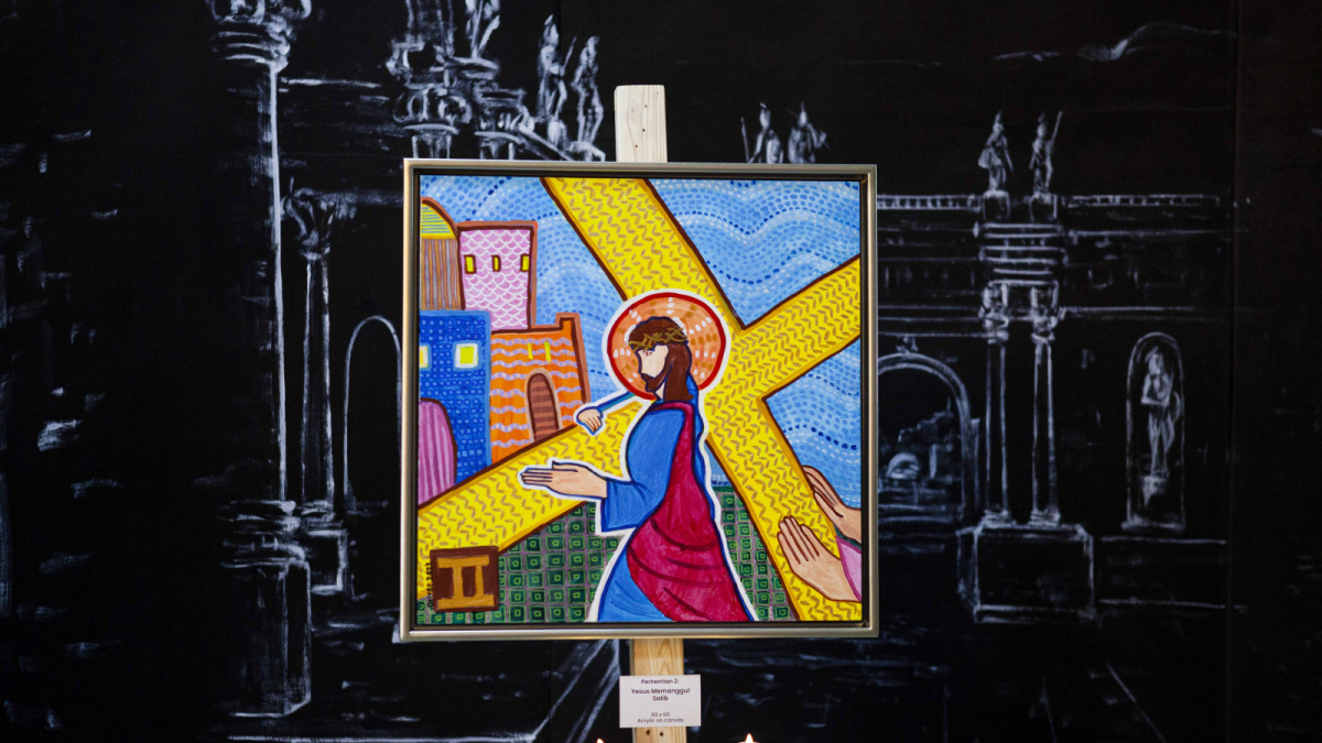 Pameran Tunggal Pelukis Berkebutuhan Khusus Oliver Wihardja, [SuaraSerang/Anhar Rizki Affandi]