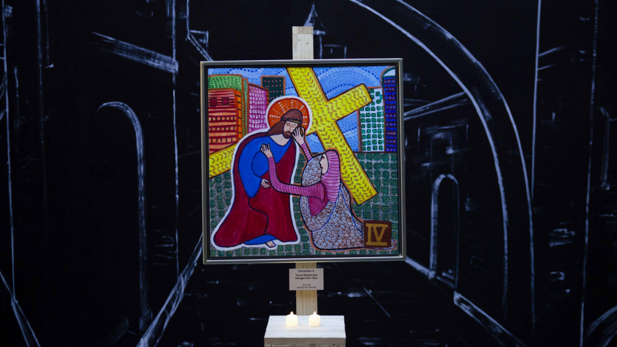 Pameran Tunggal Pelukis Berkebutuhan Khusus Oliver Wihardja, [SuaraSerang/Anhar Rizki Affandi]