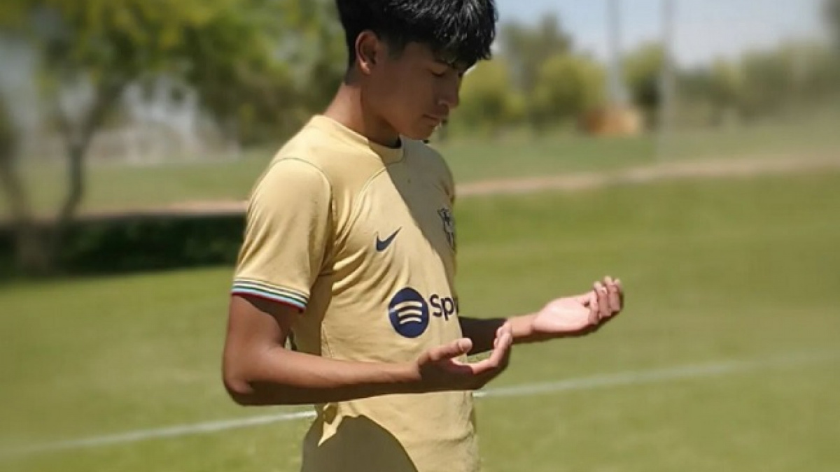 Althaf Fawwaz Khan pemain keturunan yang kena coret dari Timnas Indonesia U-23. [Instagram/althaf.khan07]