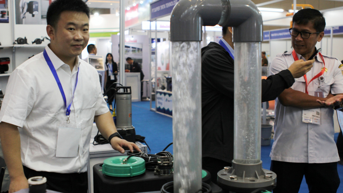 Salah satu stand di pameran diIntegrated Technology Event (ITE) 2023 di JIEXPO [SuaraSerang/Anhar Rizki Affandi]