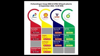 Beredar Poster Daftar Penyesuaian Harga BBM Di 4 SPBU, Termasuk Vivo