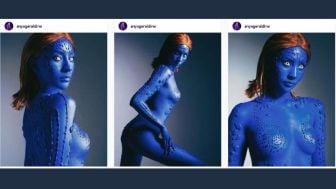 6 Pose Foto Anya Geraldine Jadi Mystique di Momen Halloween, Carissa Putri Bilang Keren