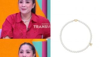 [WOW] Nagita Slavina Tampil Cantik, Kalung Mutiara Bikin Salfok