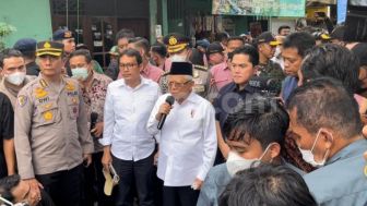 Pemerintah Jamin Kebutuhan Korban Kebakaran Depo Pertamina Plumpang, Wapres Ma'ruf Amin: Butuh apa Pak Bu?