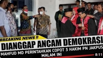 CEK FAKTA: Mahfud MD Instruksikan Pecat dan Copot 3 Hakim Pengadilan Negeri Jakarta Pusat Usai Tunda Pemilu