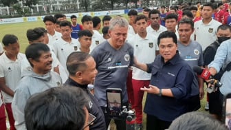 Timnas Indonesia Tengkak di Piala AFF U-23, Erick Thohir Desak Shin Tae-yong Totalitas