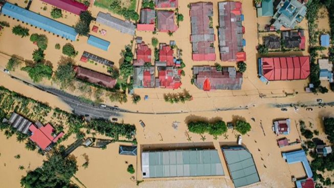 Curah Hujan Tinggi, Puluhan Rumah di Kampung Sukamaju Serang, Terendam Banjir