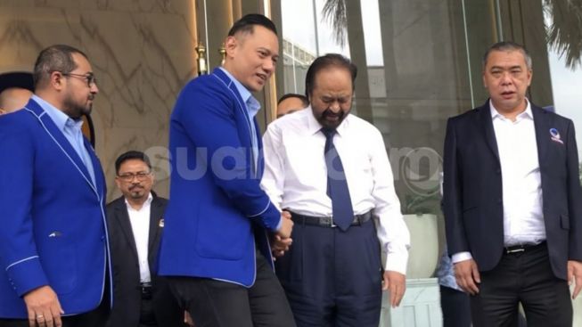 AHY Bertemu Surya Paloh di NasDem Tower, Willy Aditya: Pertemuan om dan Keponakan