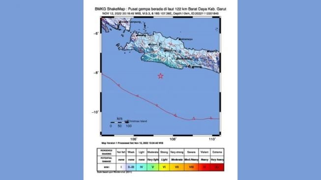 Malam Minggu Gempa Guncang Garut Jawa Barat Dua Kali