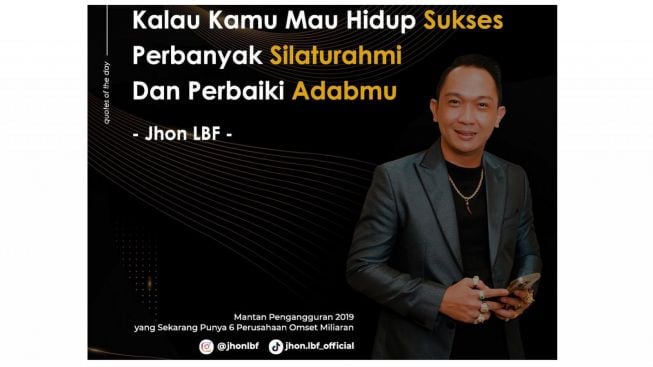 Sikap Aslinya Dibongkar Eks Karyawan, Berikut Profil Jhon LBF Pengusaha Sekaligus Tiktoker Terkenal