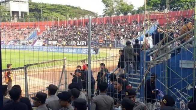 Ini Jumlah Penyusup Aremania yang Diamankan Polisi Saat Ricuh di Kediri