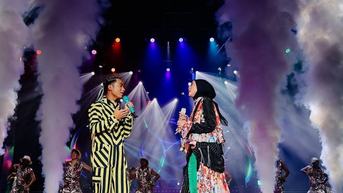 Lesti Kejora dalam konser Betrand Peto Putra Onsu. [Instagram.com@betrandputraonsu]